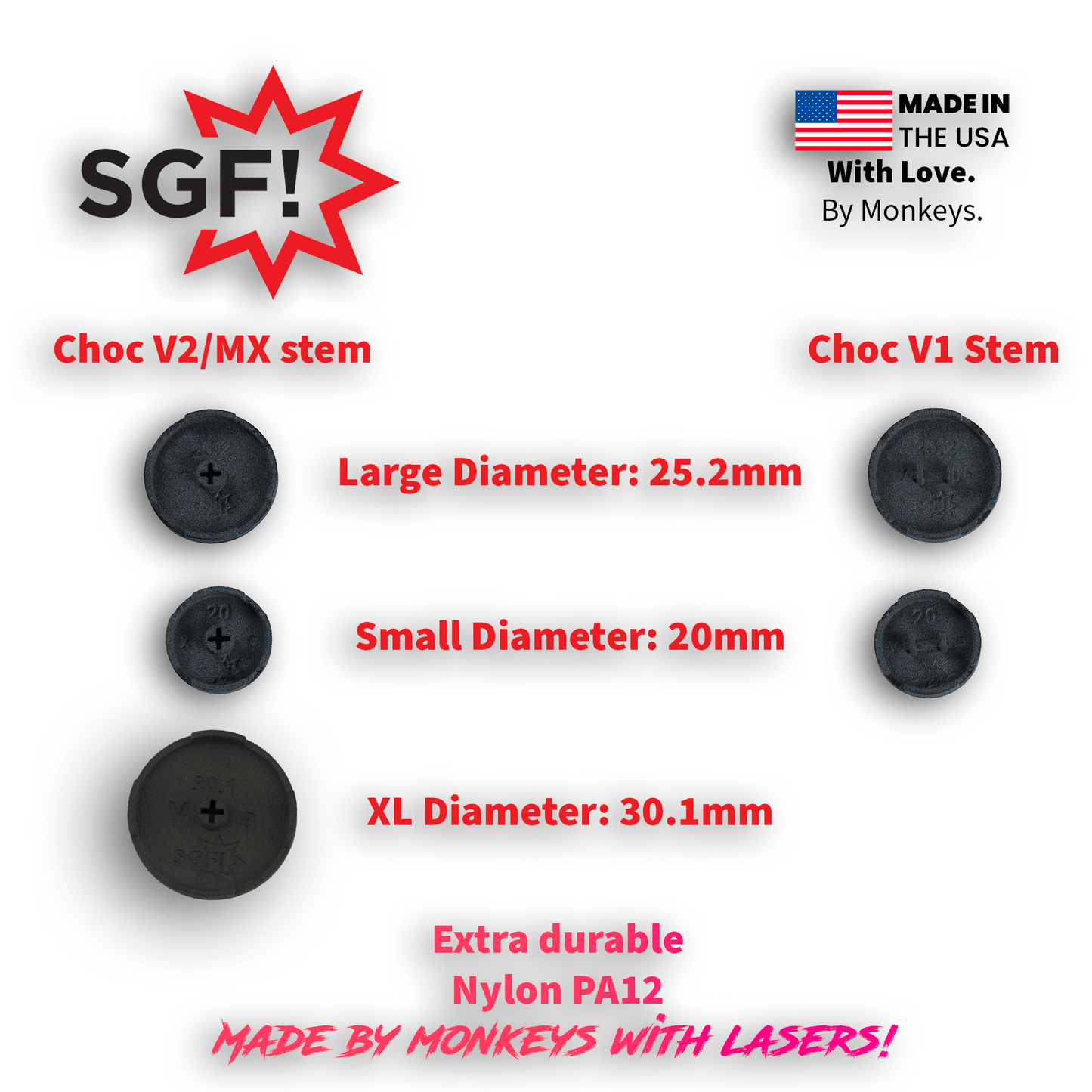 SGF MonKeys Button Caps